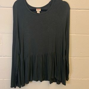 Mossimo forest green long sleeve shirt